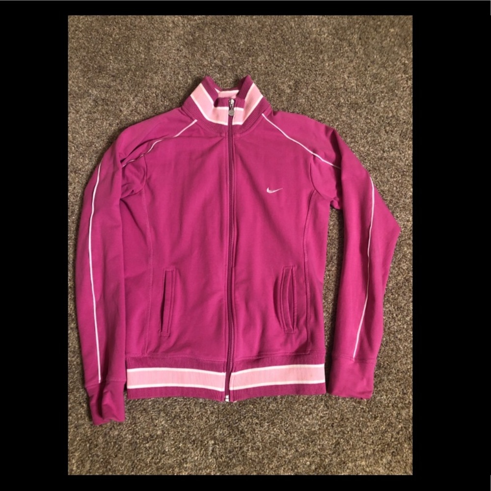 Women’s Pink Nike Zip Up Jacket Size M